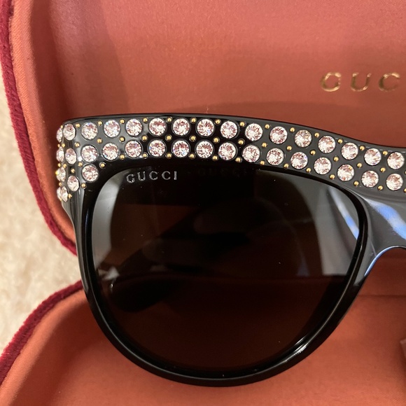 Gucci Havana Hollywood Forever Gg0147s Sunglasses